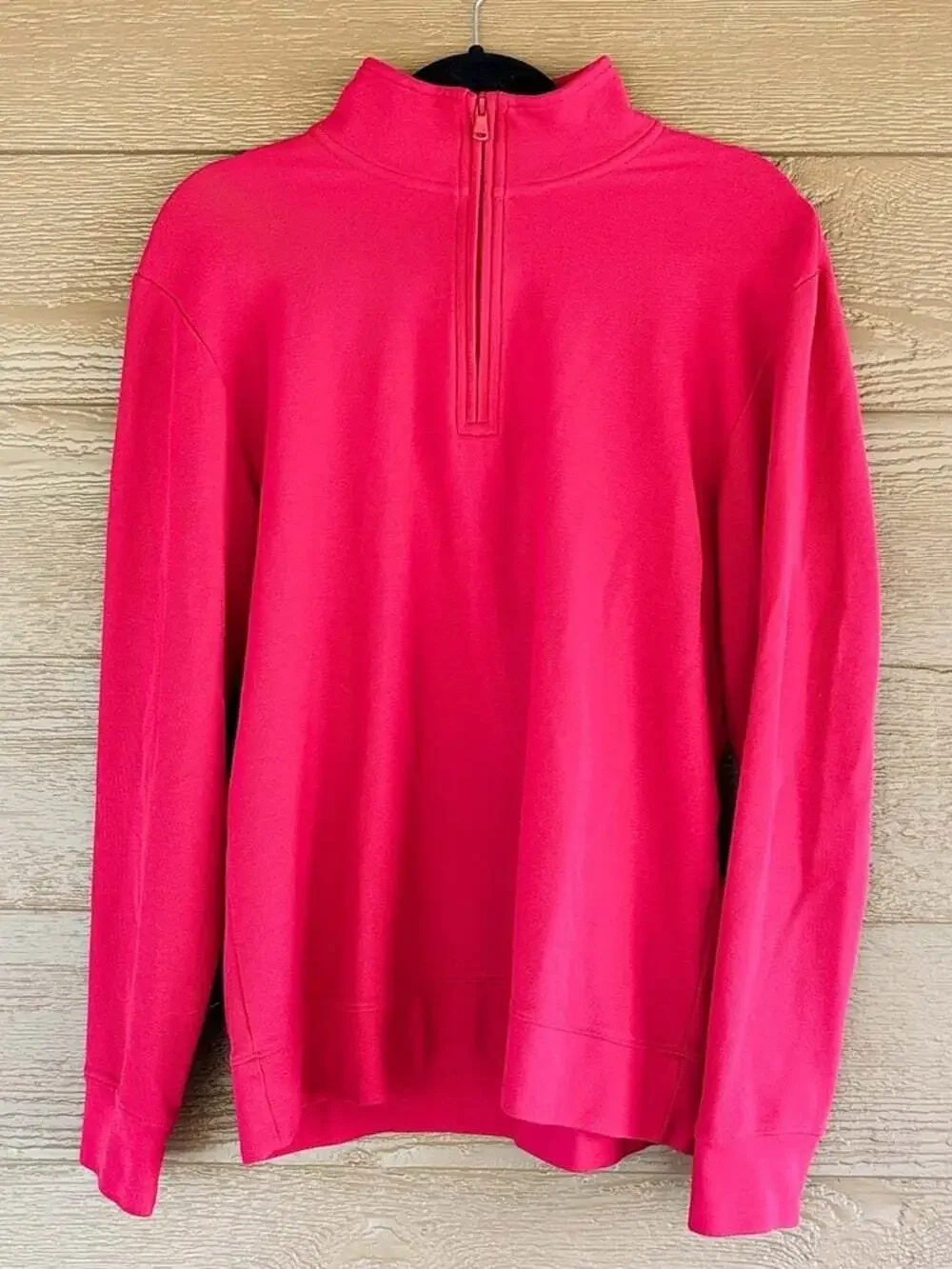 Vineyard Vines Men's Red Half-Zip Pullover -Sz M